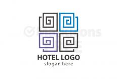 Abstract hotel logo designs