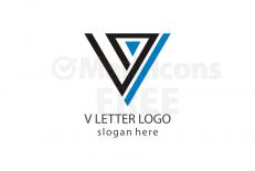 Alphabet v logo design free