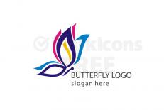 Beautiful butterfly logo design