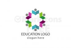 Education book people logo design