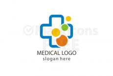 Free hospital medic cross logo design