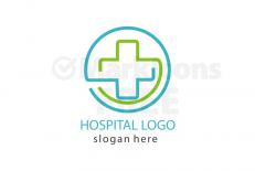 Free hospital plus logo design