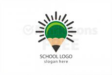 Free kid pencil logo design
