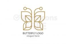 Free luxury butterfly logo design