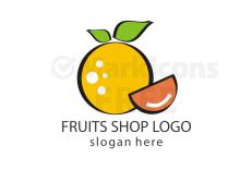 Free orange fruits logo design