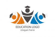 Free shield with graduate cap logo design