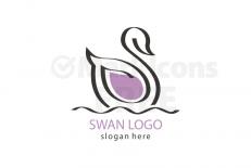 Free swan logo design