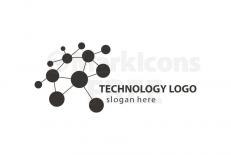Free technology networking logo design