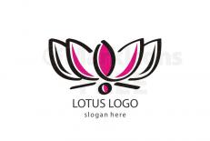 Modern lotus logo design
