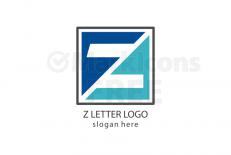 Square z letter logo design free