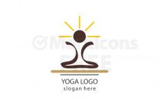 Yoga logo design template